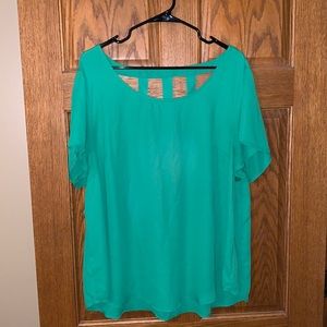 Torrid strappy back blouse